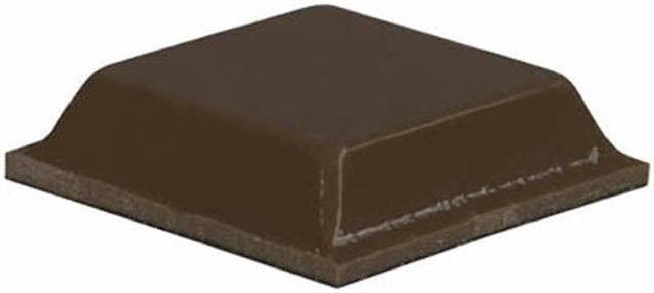 Alt view image 2 of 2 - U19-BLK - FEET RUBBER SQUARE 20X8MM ADHESI  (4 pcs/pkg)