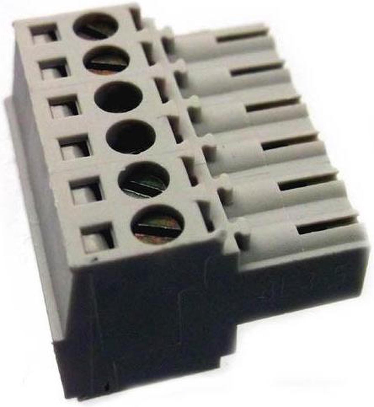 1620490000 - TERM BLOCK 6P FEM PLUG RA 3.5MM 22-14AWG 10A/300V 9.4MM WIDE