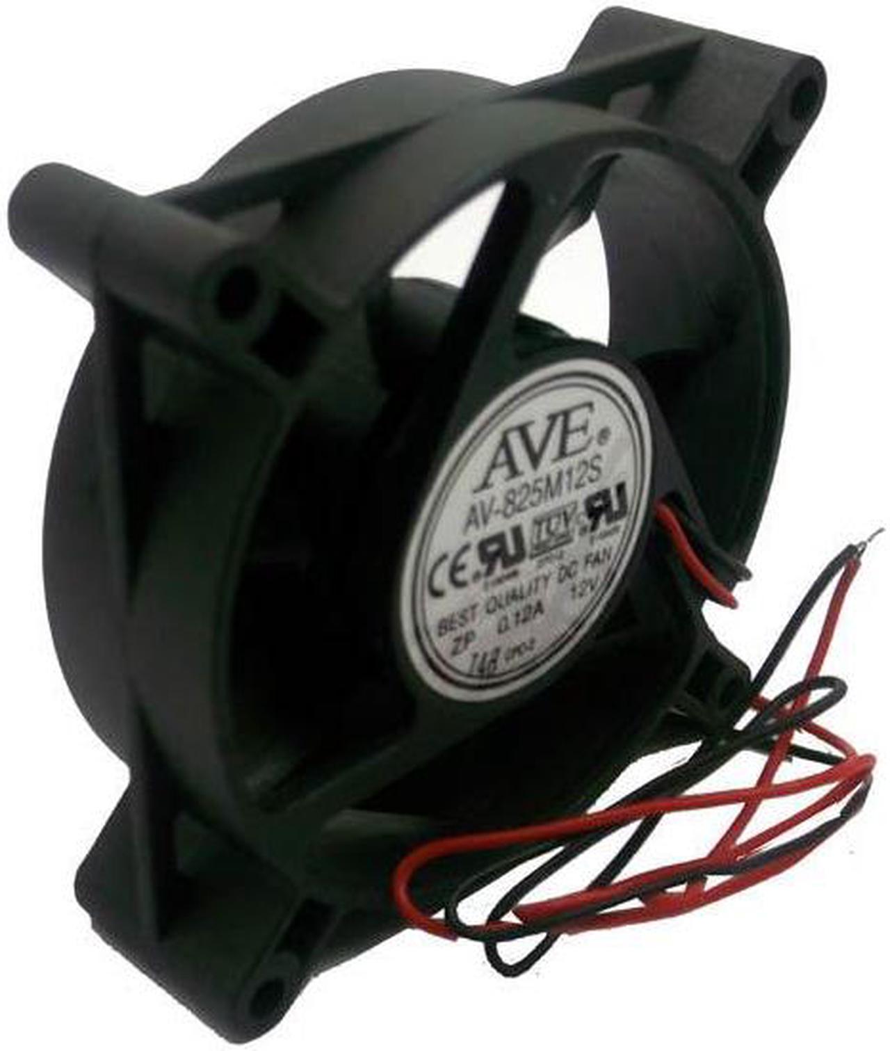 AV-825M12S - FAN DC 12V 3.1X1IN .12A W/WIRE 8CFM