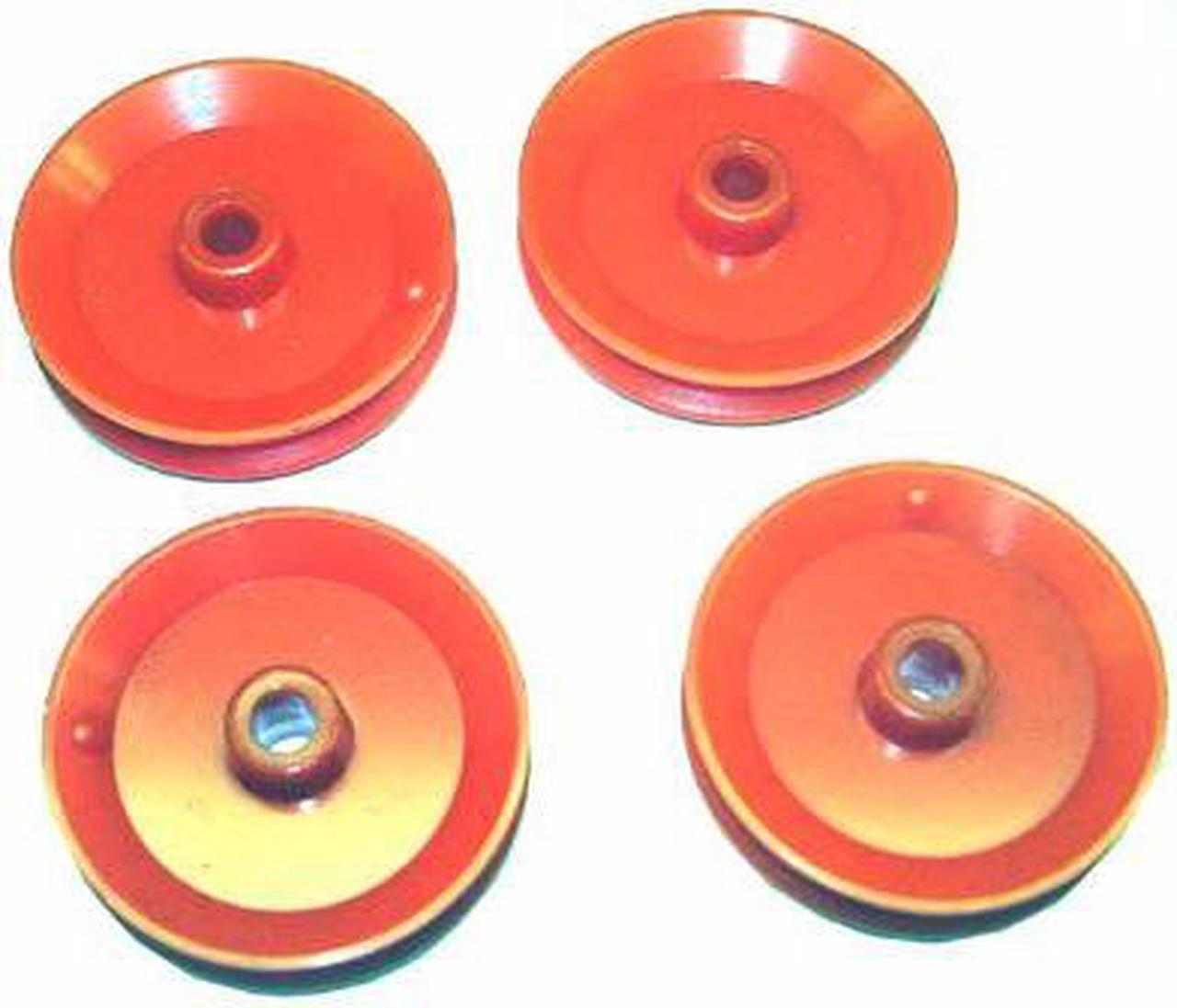 ME410-4025 - PULLEY SET 25MM DIA W/4MM  HOLE  (4 pcs/pkg)