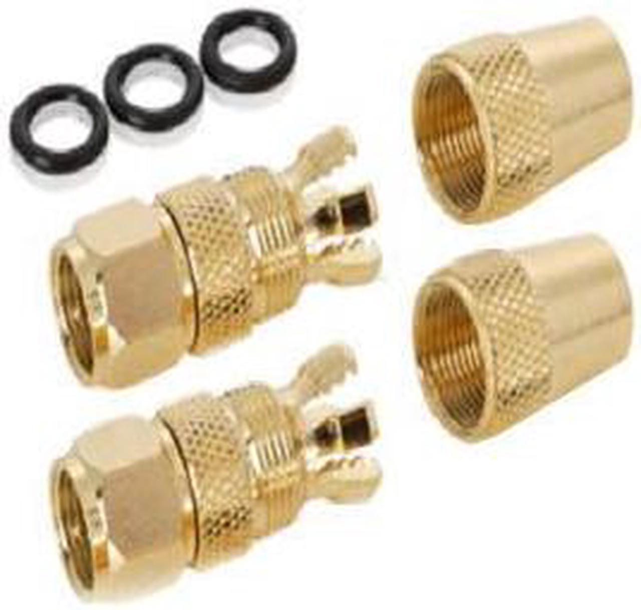 2788408 - F PLUG RG6 CRIMP GOLD PLATED  (2 pcs/pkg)