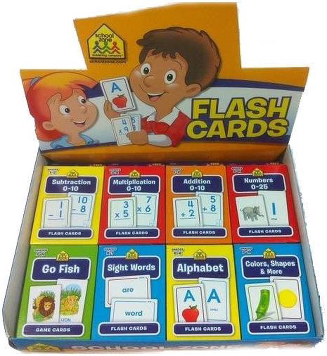 63290 - SCHOOL ZONE FLASH CARD ASSORTED