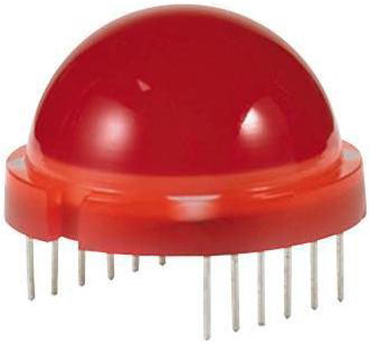 1276-0315 - LED20 DIFF RED DOME 2V@20MA 12P