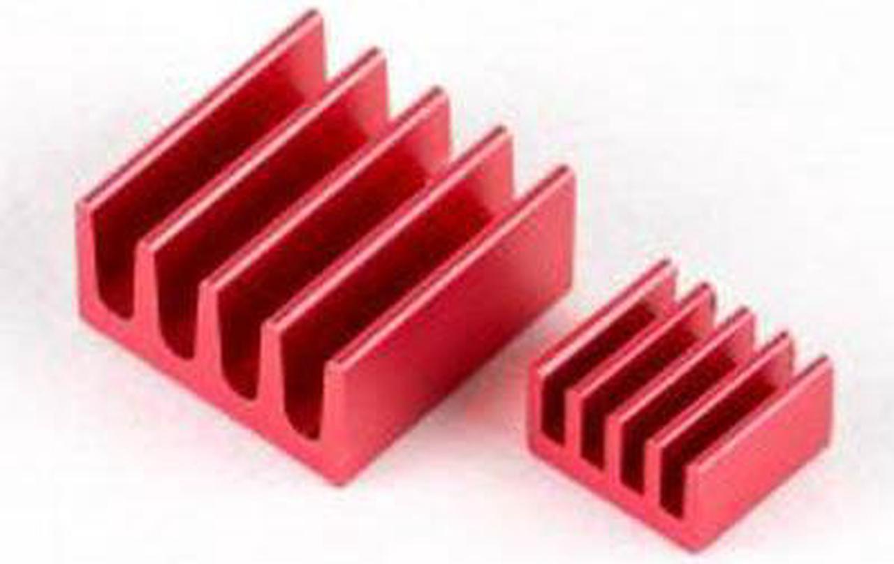 RPIHS-01 - RASPBERRY PI 3/4 HEATSINK 2PCS/K 9X9X5MM AND 14X14X7MM