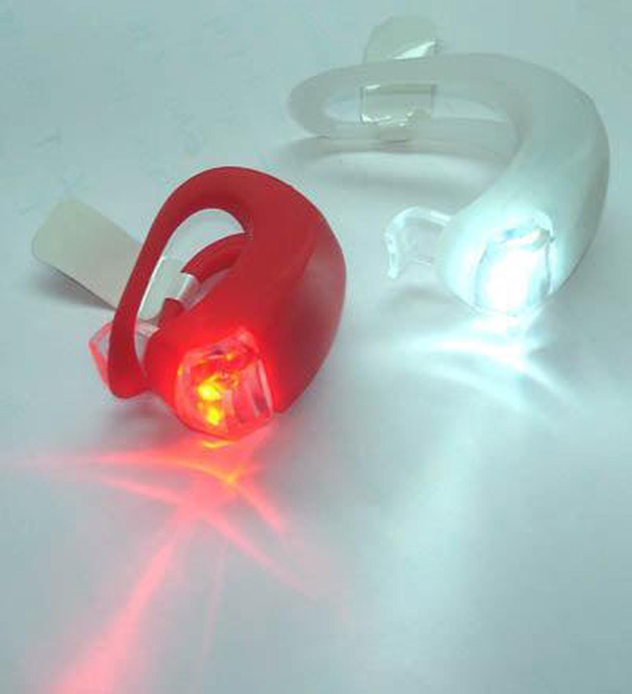 S760-2CR2032-PB36 - FLASHLIGHT SAFETY RED/WHITE 2LED WITH 2COIN CELL CR2032