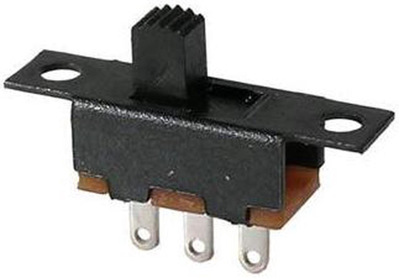 46-001-2 - SLIDE SWITCH 1P2T ON-ON SOL 5X11MM .3AMPS @ 125VAC (2 pcs/pkg)