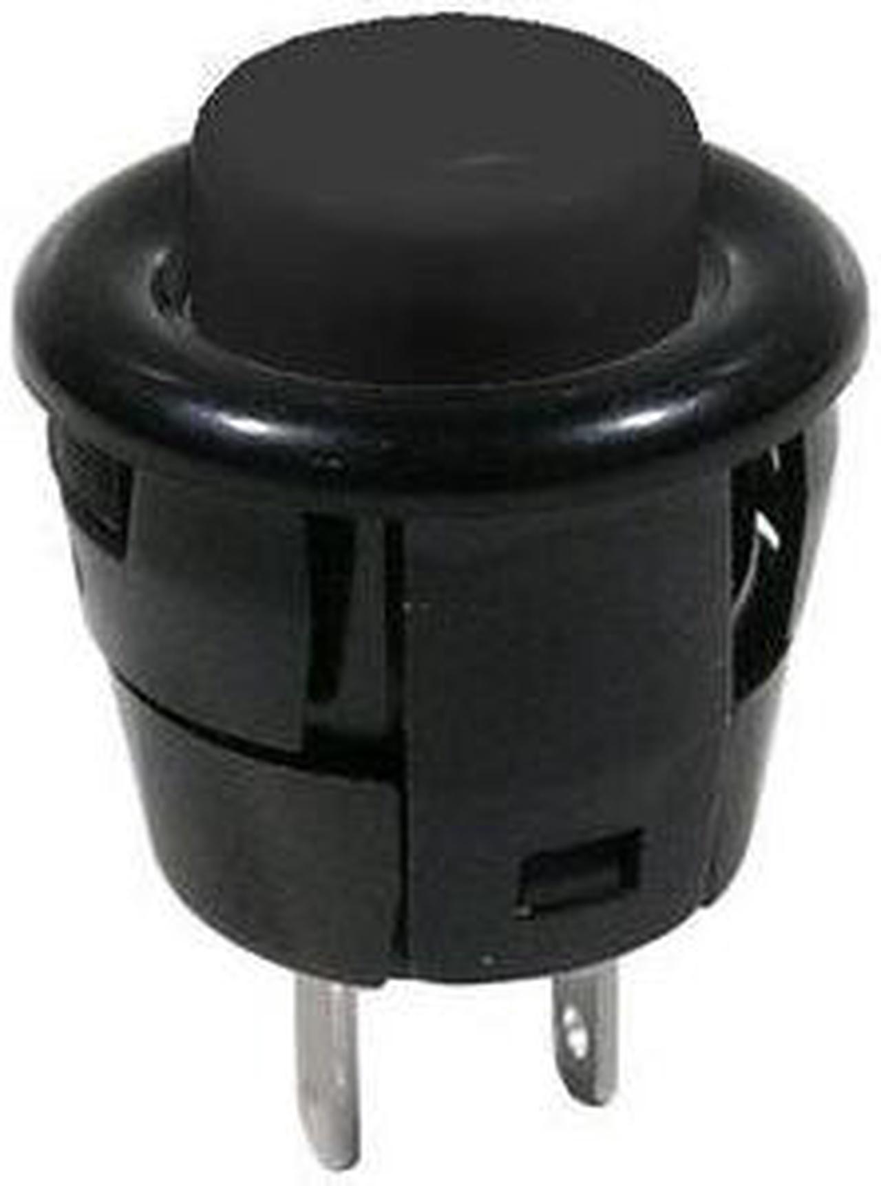 44-531N-1 - PUSH SWITCH MOM 1P1T NO SNP SOL 16MM BLACK CAP 3A/125VAC