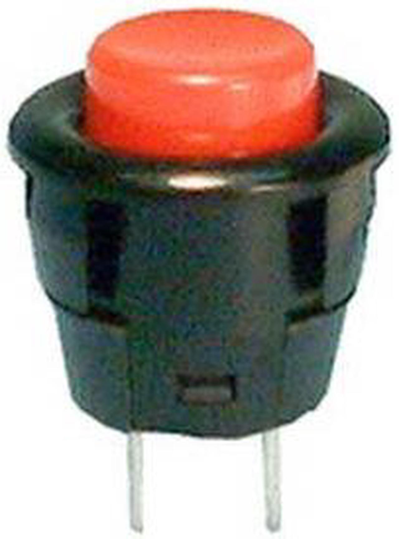 30-2295 - PUSH SWITCH MOM 1P1T NO SNAP SOL RED 16MM 3A/125VAC