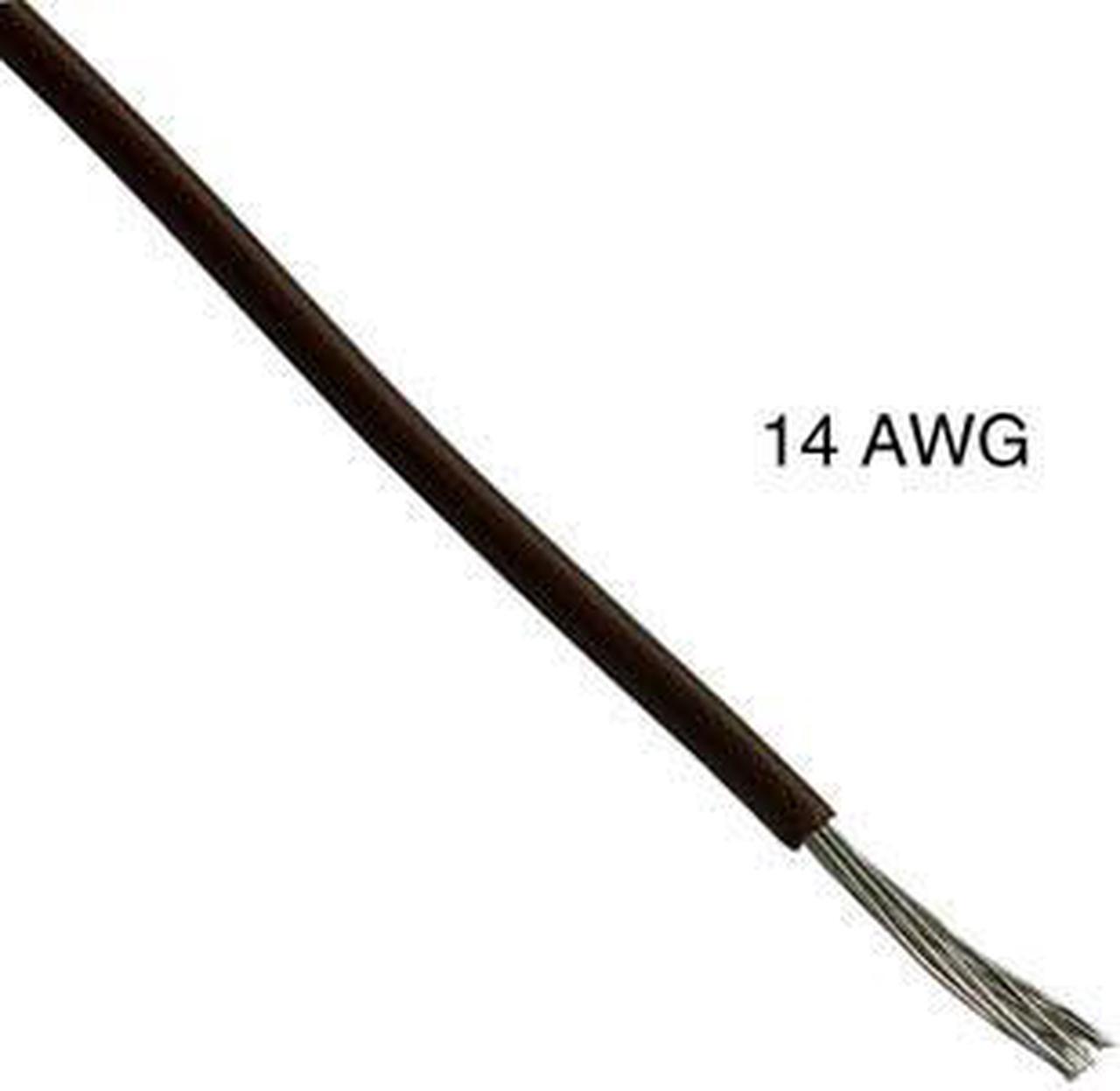 T0817-21-08 - WIRE STRANDED 14AWG 100FT BROWN TC PVC