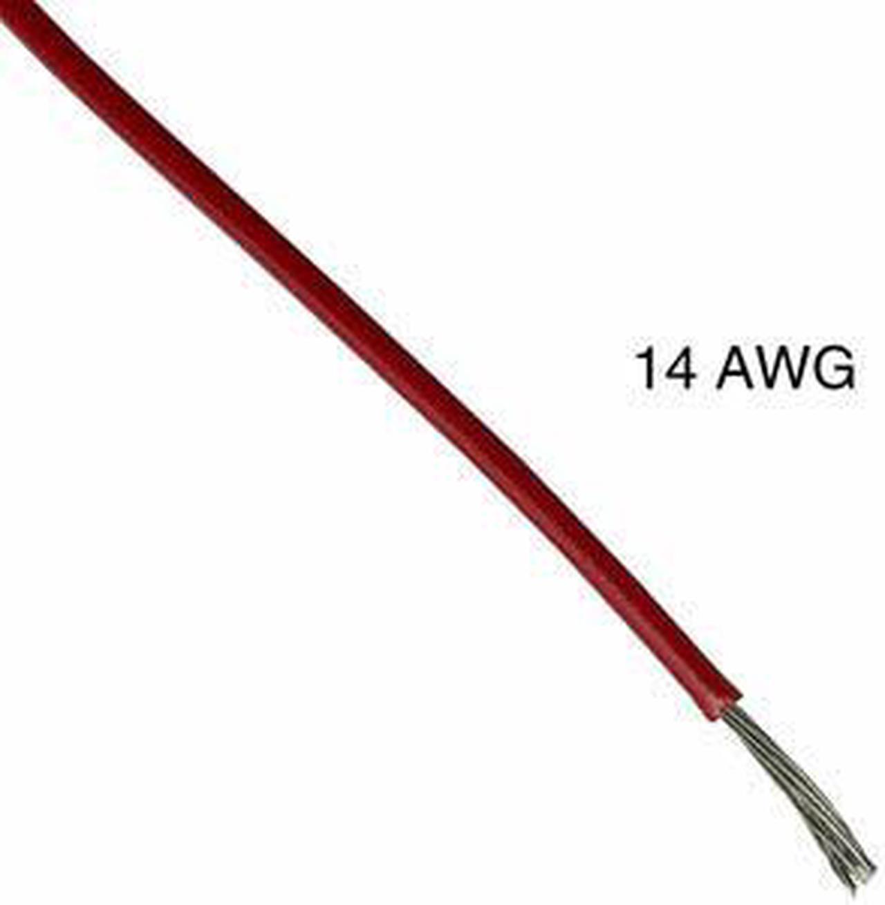 T0817-21-03 - WIRE STRANDED 14AWG 100FT RED TC PVC