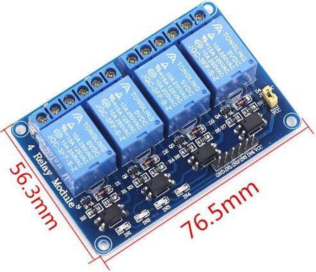 1814-JC1AA - RELAY MODULE 4 CHANNEL INTERFACE MODULE 5V INPUT