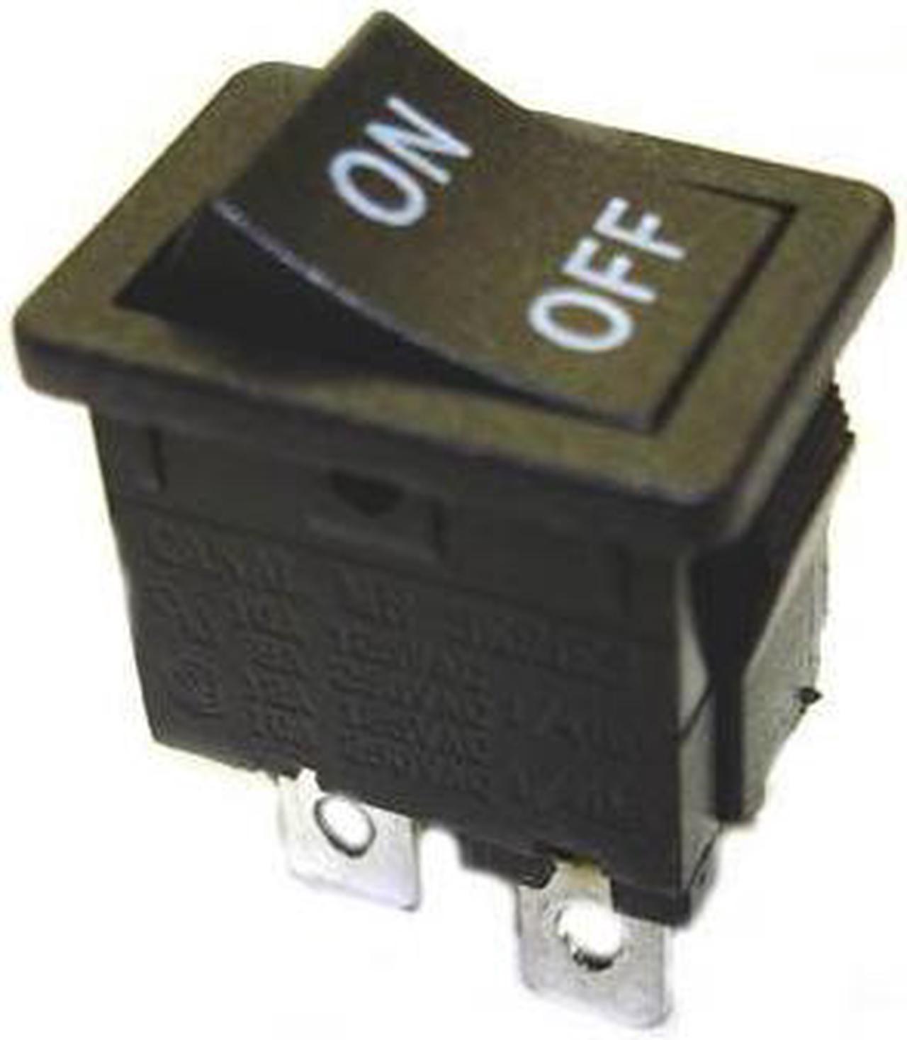 MR210-C3N-BBN-DP - ROCKER SWITCH 2P1T 12A ON-OFF 125VAC QT 13X20MM BLK