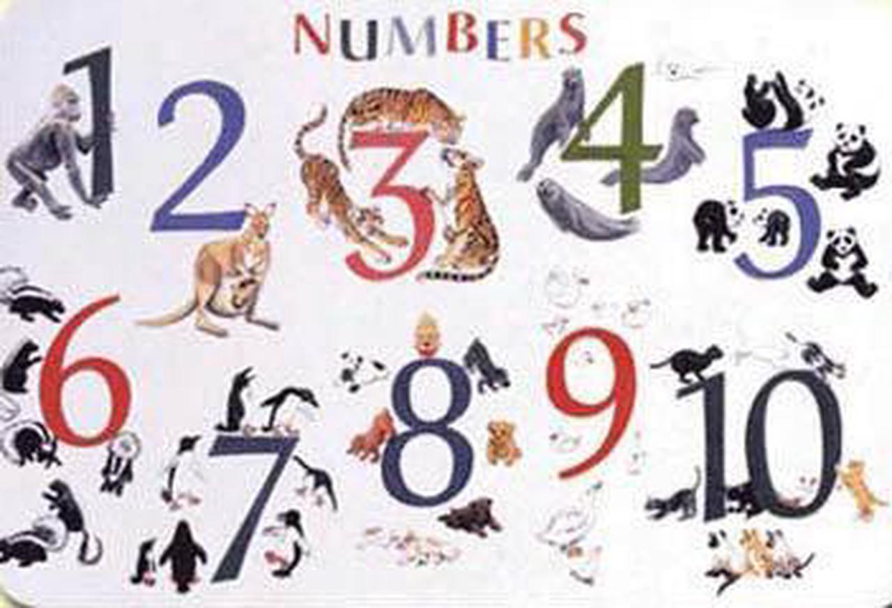 PLP-NUM-1 - PLACEMAT NUMBERS WITH ANIMALS