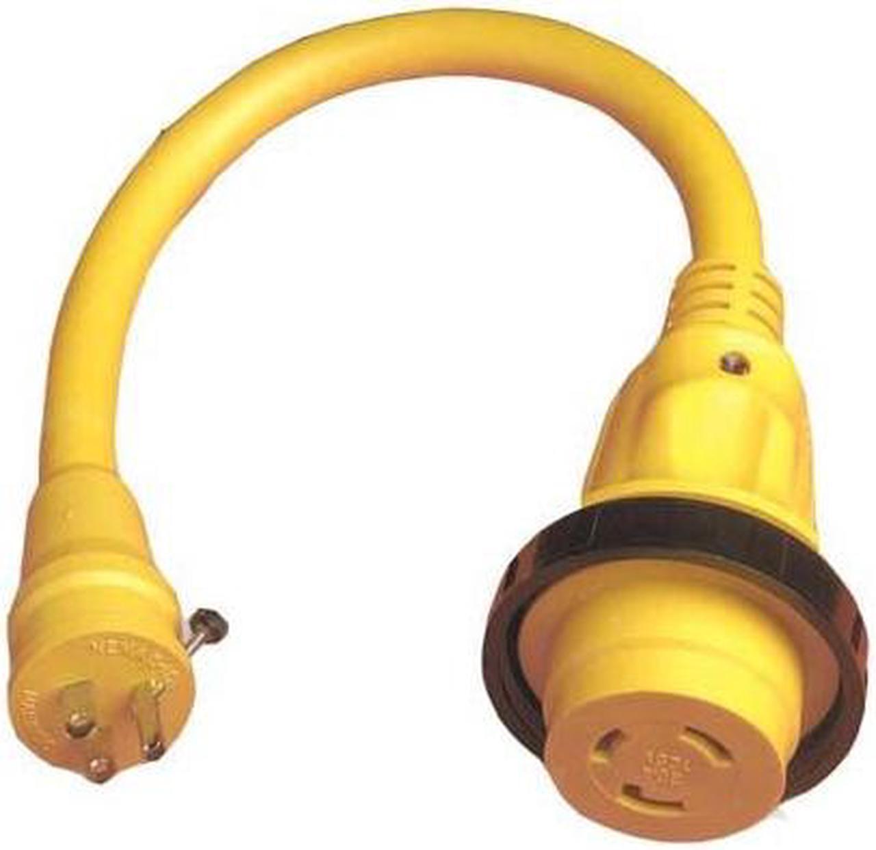 PTA1530 - RV MARINE ADAPTER FEMALE 30A TO MALE 15A 125V PIGTAIL