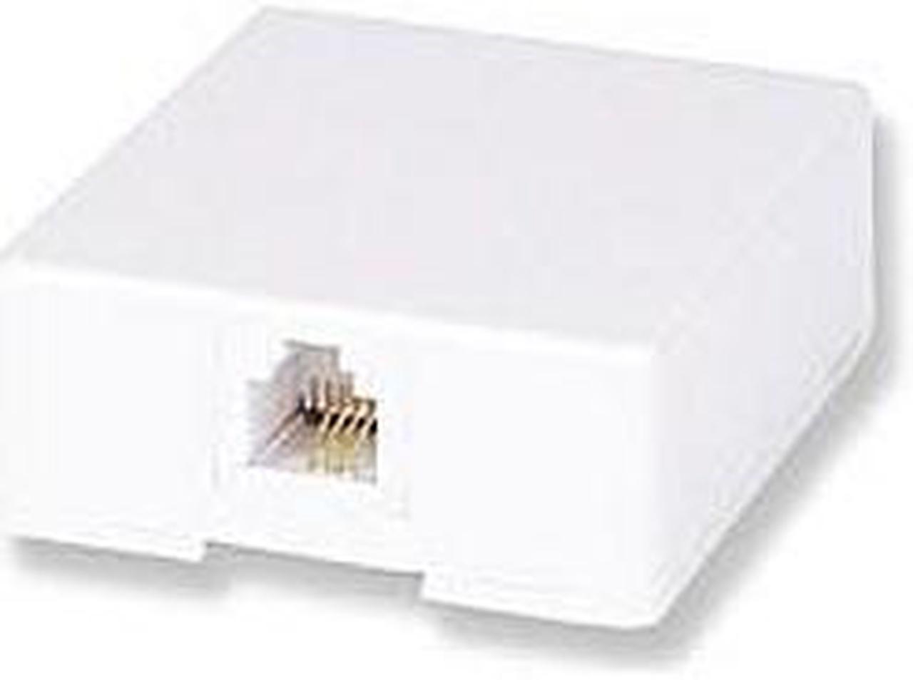 CRCP6267X - BASEBOARD MOD JACK 6P6C WHITE