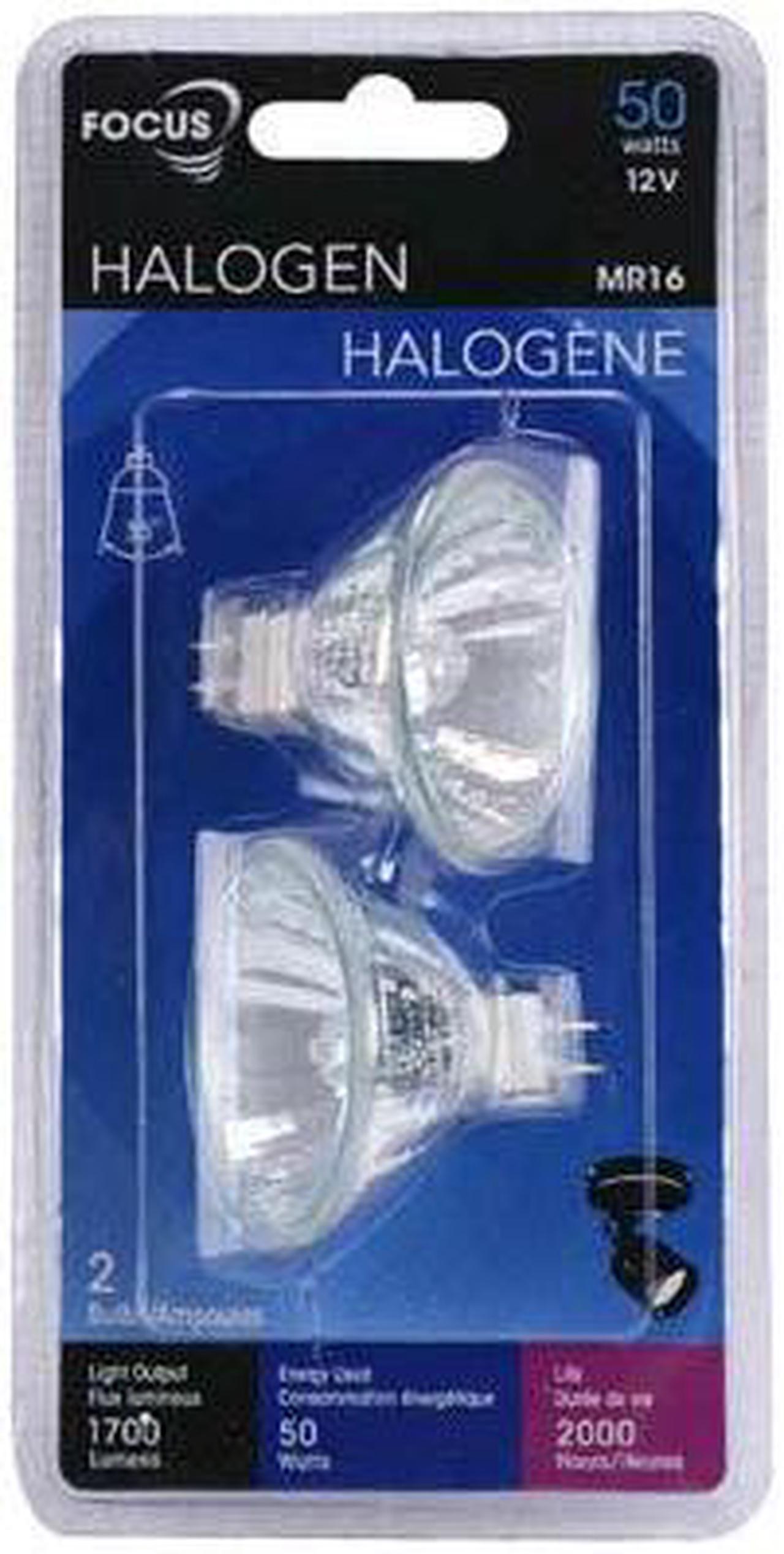 86203 - BULB 12V 50W 5MM HALOGEN MR16 CLEAR BI-PIN GU5.3 (2 pcs/pkg)