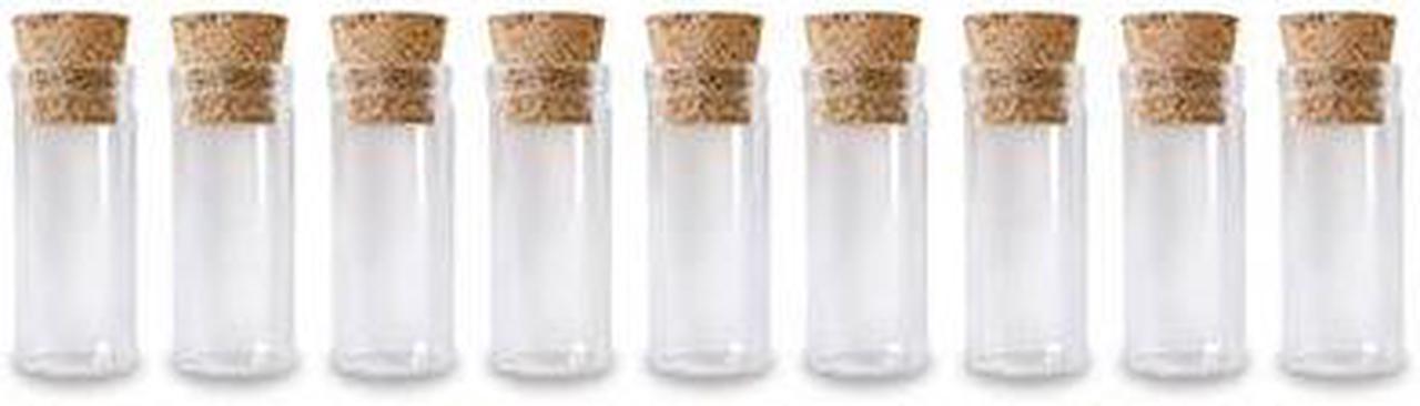 GB850 - VIALS CLEAR GLASS WITH CORK LID 12MMX30MM 2ML (9 pcs/pkg)