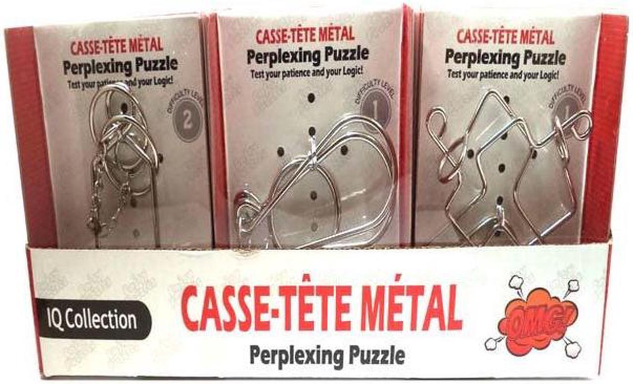 A2DBI546 - METAL PERPLEXING PUZZLE ASSORTED