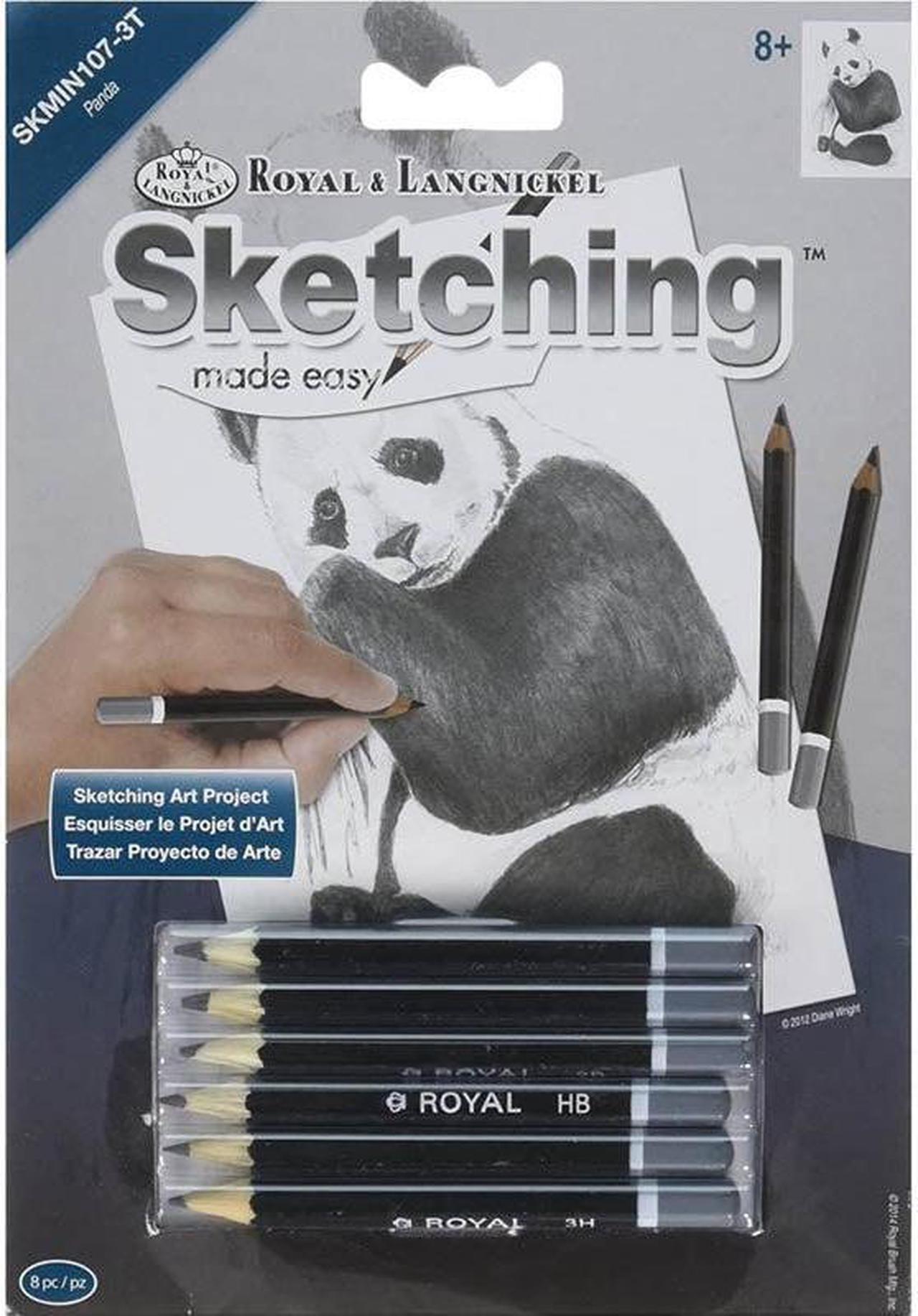 SKMIN107-3T - MINI PANDA-SKETCHING ART