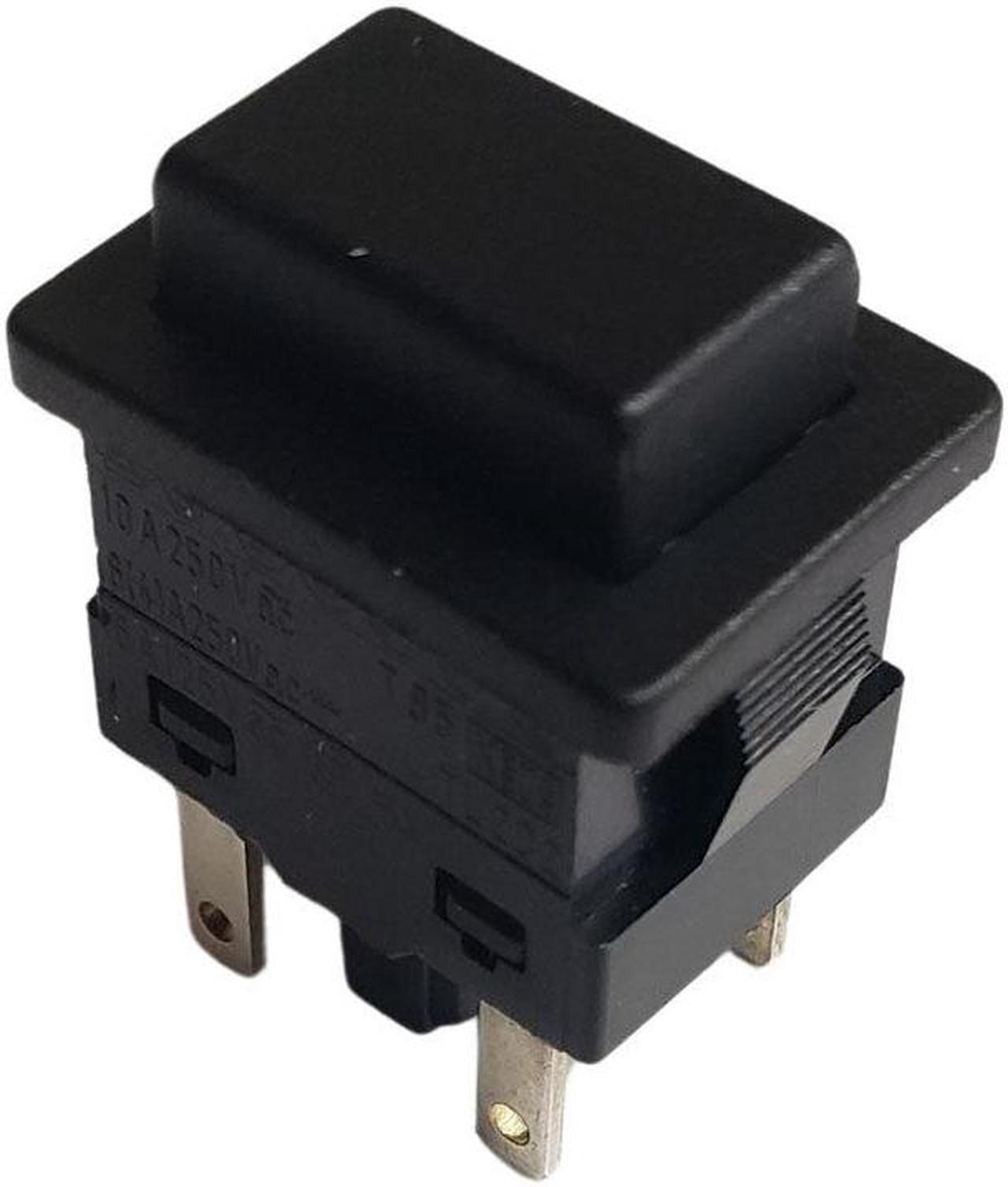 TL202A3 - PUSH SWITCH MOM 2P1T NO SNAP TAB 6A/125VAC 13X20MM BLK