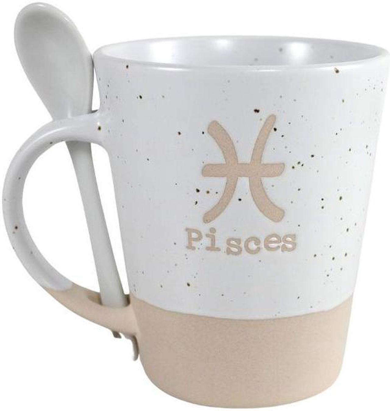 V24-231 - PISCES ZODIAC MUG W/SPOON