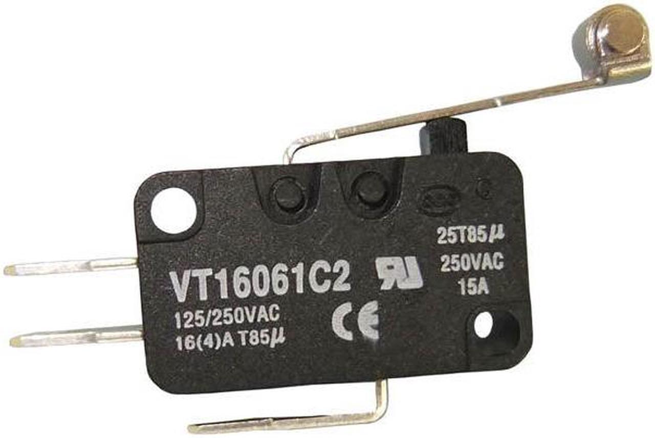 30-2060 - MICRO SWITCH 1P2T NO/NC 13X28MM 16A 125/250VAC WITH ROLLER LEVER