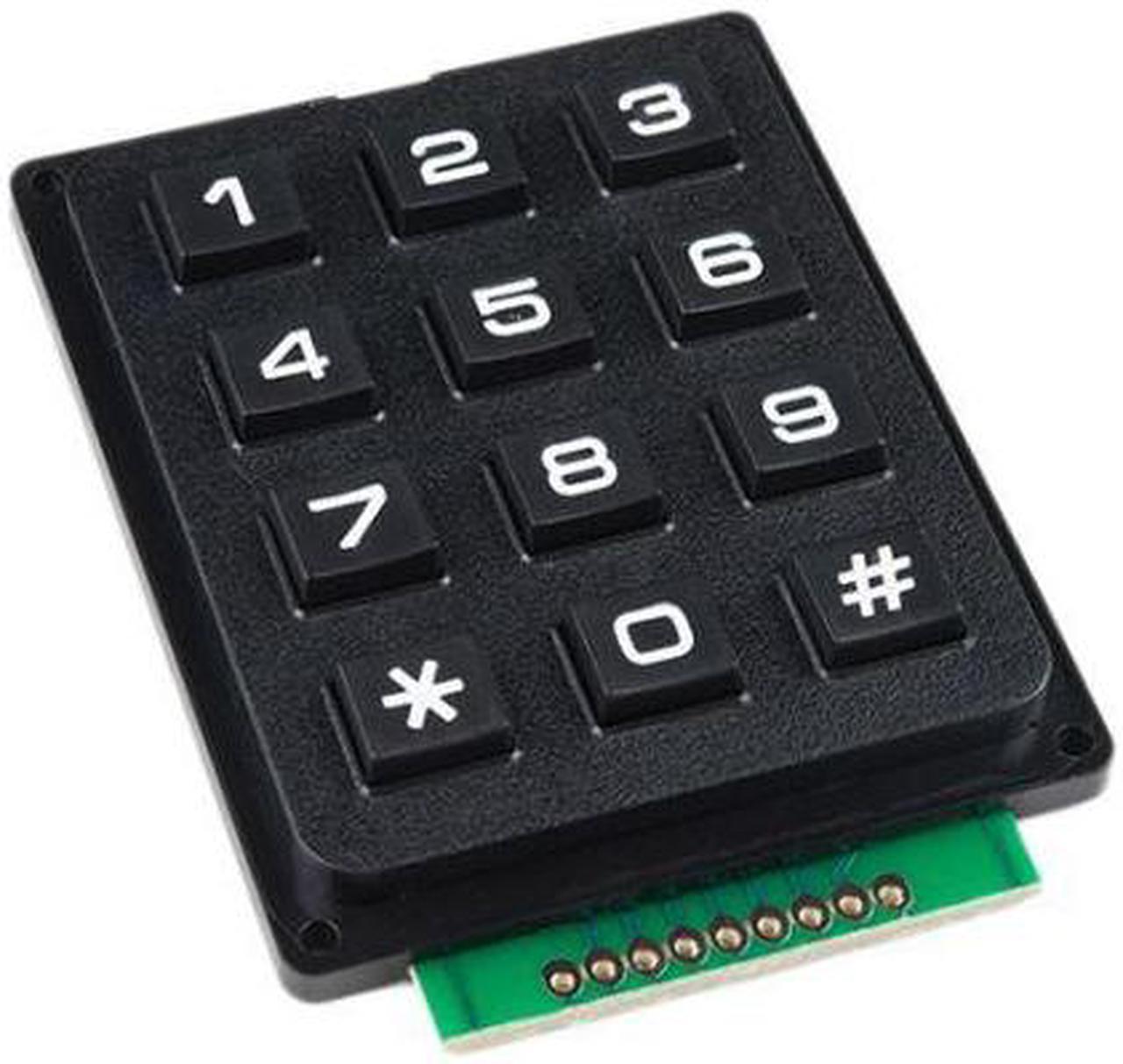 SPA-4317 - KEYPAD 4X3 KEYS 12 KEYS MEMBRANE SWITCH ABS PLASTIC