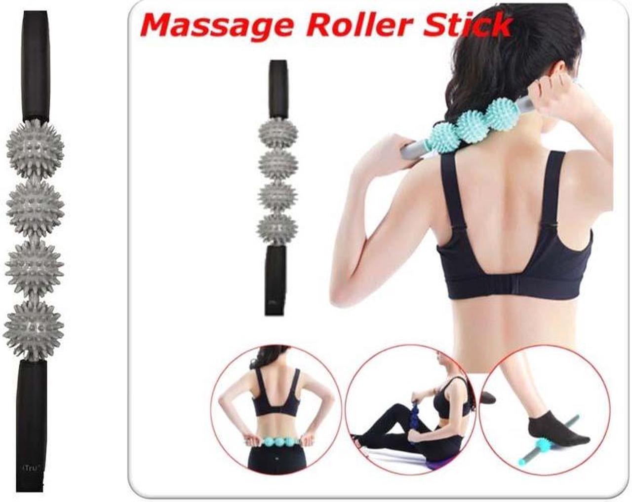 IT-2352 - MASSAGE ROLLER STICK 4 SPIKEY FOR IMPROVED BLOOD CIRCULATION