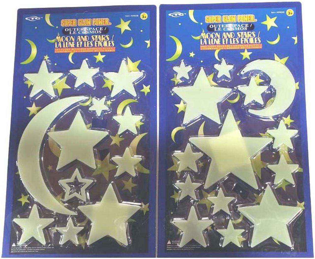 09838 - GLOW MOON/STAR SET 12-14PCS ASSORTED