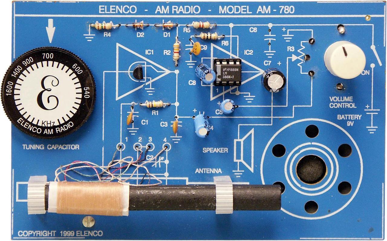 AM-780K - AM RADIO KIT USING 2 IC..