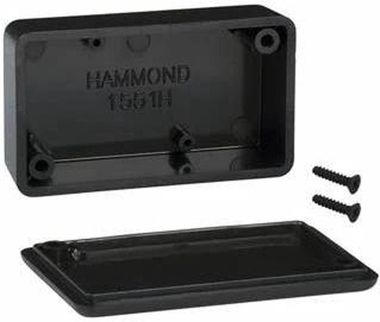 1551HBK - PROJECT BOX 2.3X1.4X.8IN PLAS BLK