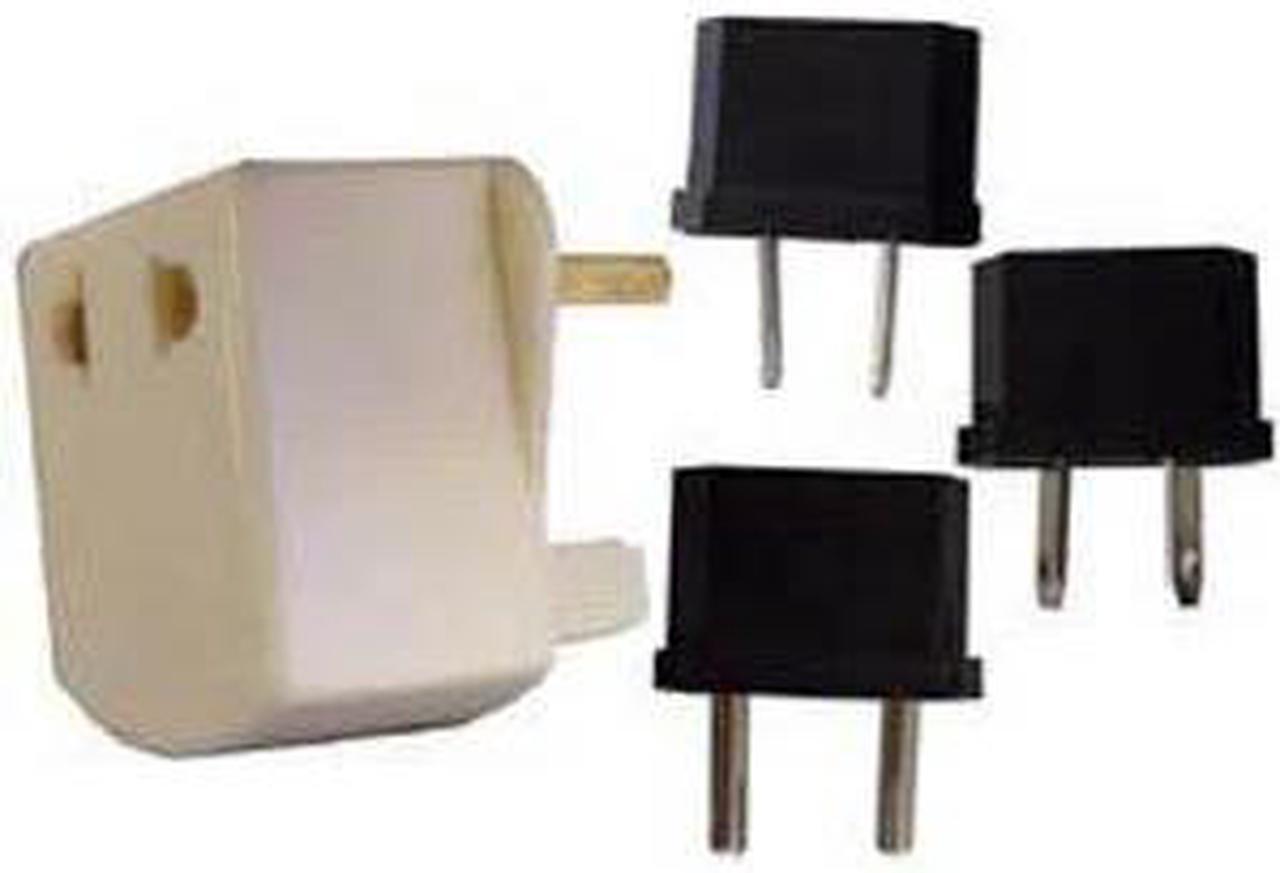 48-525 - TRAVEL ADAPTER PLUG 4PCS SET N.AMERICA EUROPE AUSTRALIA U.K (4 pcs/pkg)