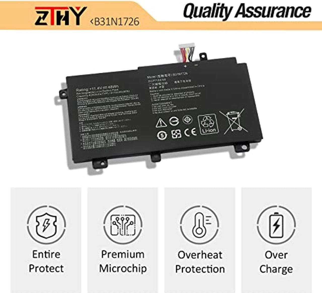 Alt view image 5 of 7 - B31n1726 Laptop Battery Replacement For Asus Tuf Gaming Fx504 Fx504g Fx504gd Fx504ge Fx504gm Fx505 Fx505dt Fx505du Fx505dv Fx505gt Fx505gd Fx505gm Fx80 Fx80g Fx80gd Fx80ge Fx80gm Fx86 Fx86fm