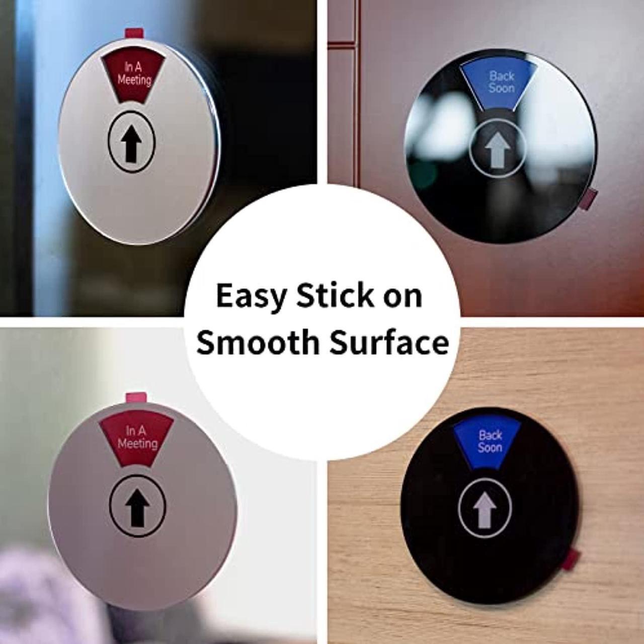 Alt view image 3 of 7 - Office Private Sign, 6 Options Office Door Hanging Sign, Do Not Disturb Sign For Office, Please Knock Office Door Signs, In A Meeting Door Signs For Office, Work Remotely Out Of Office Door Sign,