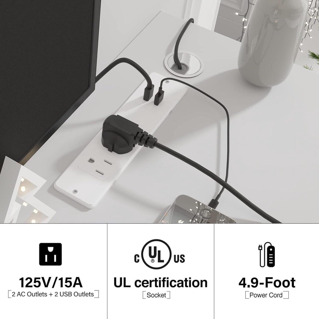 Alt view image 6 of 7 - ANTISTA Floating TV Stand with Led Lights, 71 inch Wall Mounted TV Shelf with Power Outlet, Modern Entertainment Center Media Console with Storage Cabinet, Up to 80 Inch TVS, White