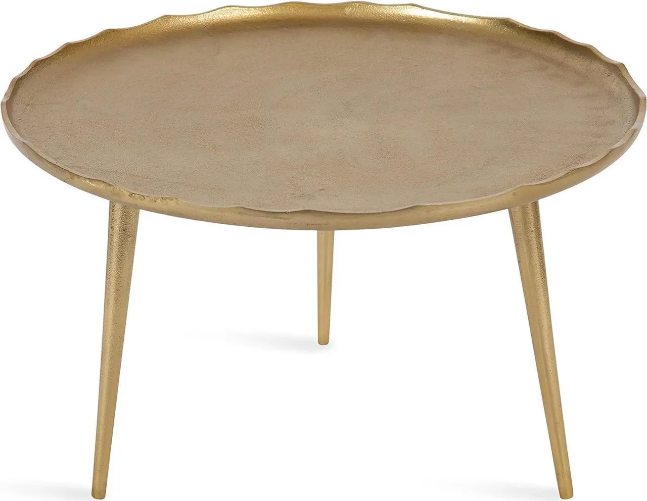Main image of Kate and Laurel Alessia Modern Coffee Table, 25 x 25 x 15, Gold, Metal Coffee Table with Antique Detailing for Storage and Display