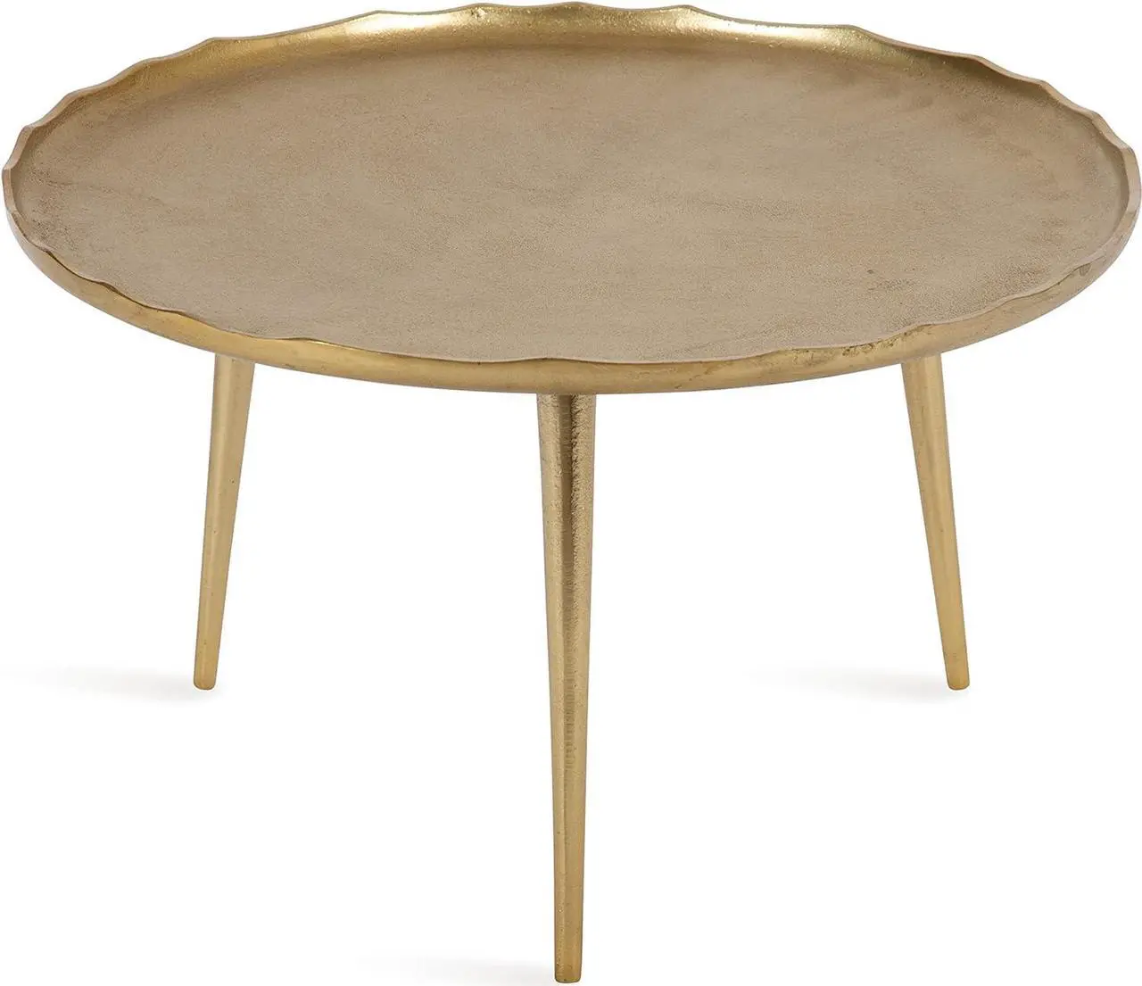 Alt view image 6 of 7 - Kate and Laurel Alessia Modern Coffee Table, 25 x 25 x 15, Gold, Metal Coffee Table with Antique Detailing for Storage and Display
