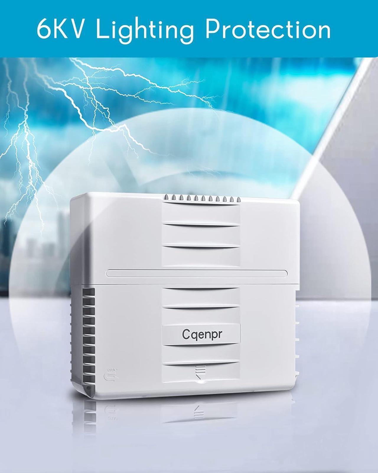 Alt view image 6 of 7 - Outdoor Poe Switch with 8 Port Poe+2G Uplink+1SFP Slot, IEEE802.3af/at/bt, All-in-One Box, 60W PoE++, 120W High Power Output, Play & Plug, Fan-Less Unmanaged, AI Watchdog.