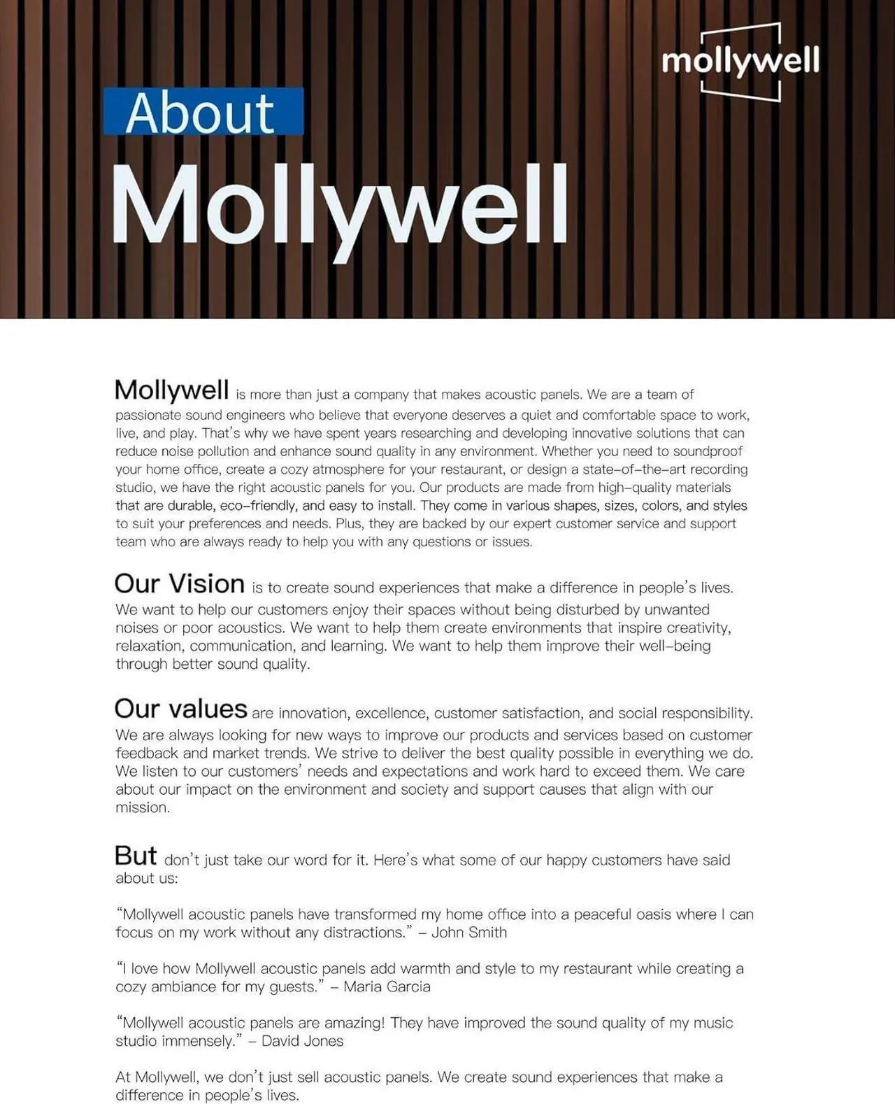 Alt view image 7 of 7 - Wood Slat Wall Panel, Easy Installation, Versatile, Enhanced Acoustic Design, Suitable for Living Room, Bedroom, Kitchen & Offices (2 Pcs, Black Walnut), 47.2x23.6x0.87 Inch Each, Mollywell