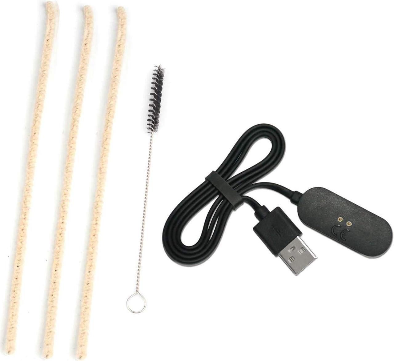 Main image of Charger Dock USB, [3+1]Pipe Cleaners Hard Bristle and Black Brush for Cleaning
