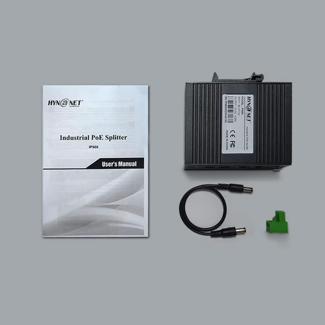 Alt view image 6 of 6 - Industrial Din-Rail 802.3bt 60W Gigabit PoE++ Splitter to 12V/4.25A Power Adapter for PTZ Cameras,Access Points