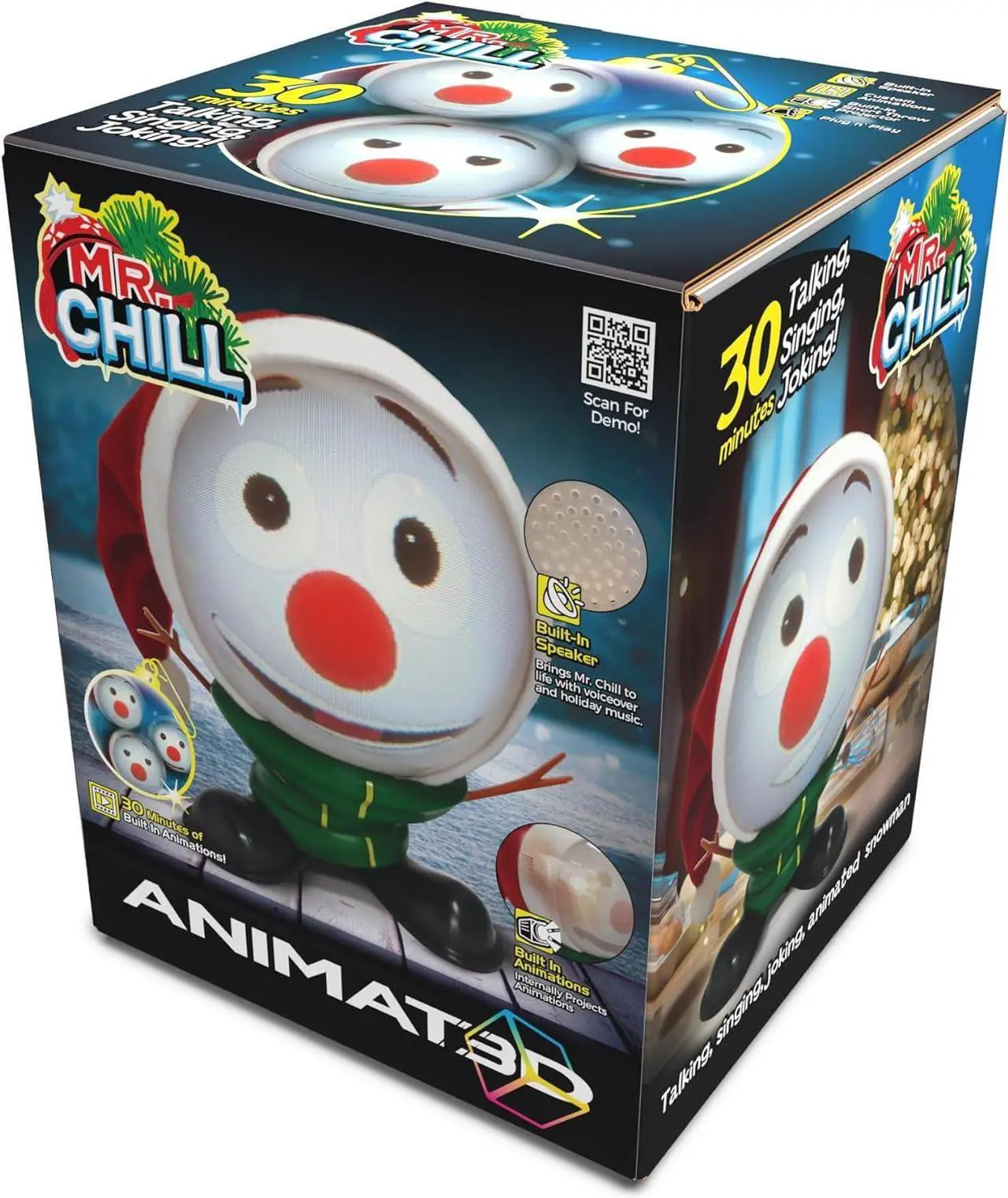 Main image of Animated Snowman with Built in Projector & Speaker Plug'n Play