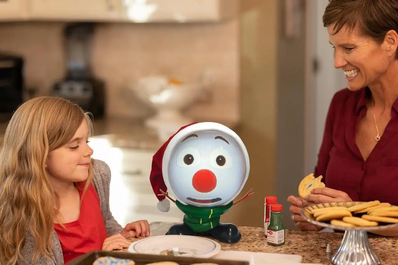Alt view image 7 of 7 - Animated Snowman with Built in Projector & Speaker Plug'n Play