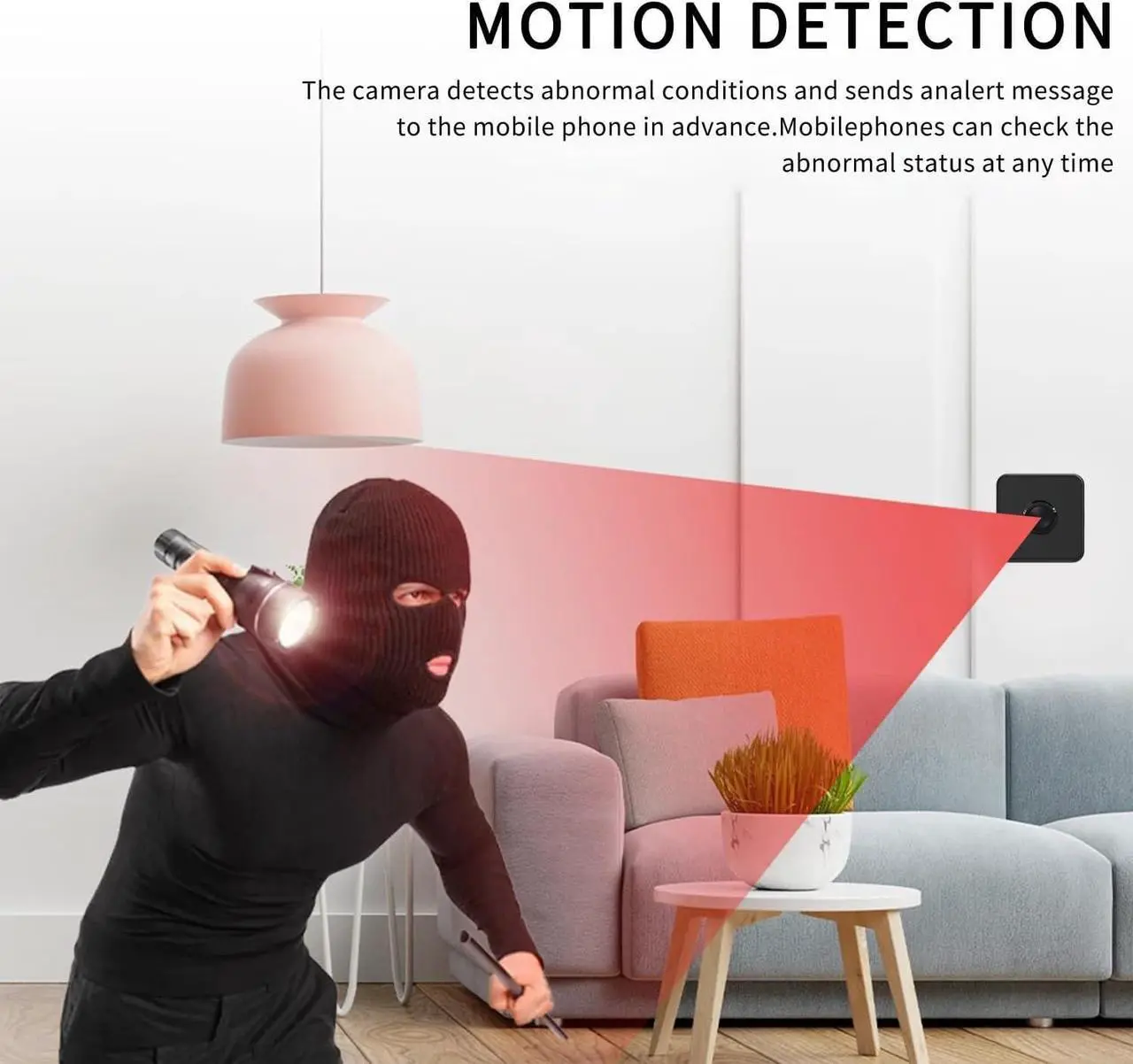 Alt view image 3 of 5 - 2024 Updated 1080P Hidden Camera - Spy Camera - Nanny Cam - Best Mini Camera - WiFi Wireless Camera - Live Video Recorder with Night Vision - Surveillance Camera Full HD(Built in SD Card)