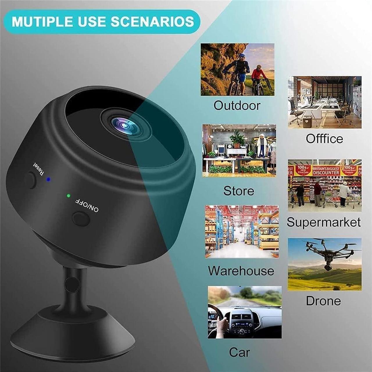 Alt view image 7 of 7 - Spy Focus Magnetic Mini Security Camera Outdoor,Spyfocus Camara,CamTrix Mini 1080p HD Wireless Magnetic Security Camera Nanny Cam Hidden Camera with Motion Detection Night Vision for Home (2PCS-Black)