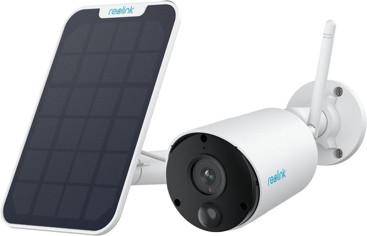 Main image of REOLINK Argus Eco+SP - 2K Solar WiFi Security Cameras Outdoor Wireless, No Hub Needed, 3MP Night Vision, Human/Vehicle Detection, Solar Powered Wireless Home Security Camera Works with Alexa