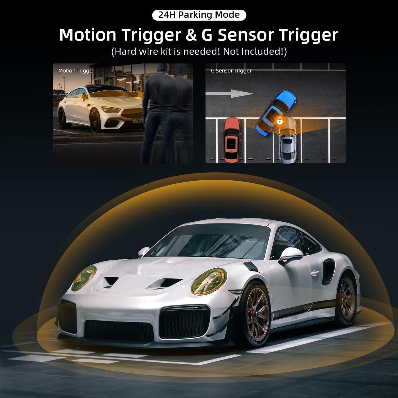 Alt view image 7 of 7 - Dash Cam Front 2K with Free 64 GB SD Card 1440P Quad HD Dash Camera for Cars 3'' IPS Screen Dashboard Driving Recorder with Superb Night Vision,170° Wide Angle,G-Sensor,WDR,Loop Record,Park Mode,USB C