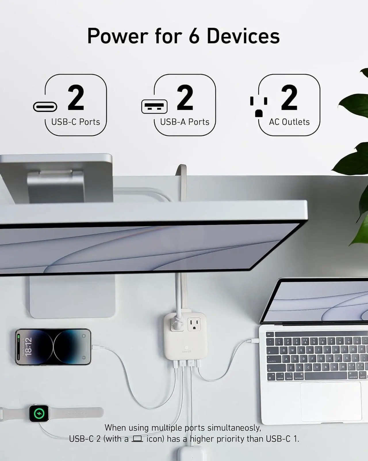 Alt view image 4 of 7 - 30W USB-C Wall Charger USB-C Power Delivery PPS Fast Charging for Apple iPhone 16 16 Plus 16 Pro 16 Pro Max iPhone 15 15 Pro 15 Pro Max Galaxy S24 iPad AirPods & More - White