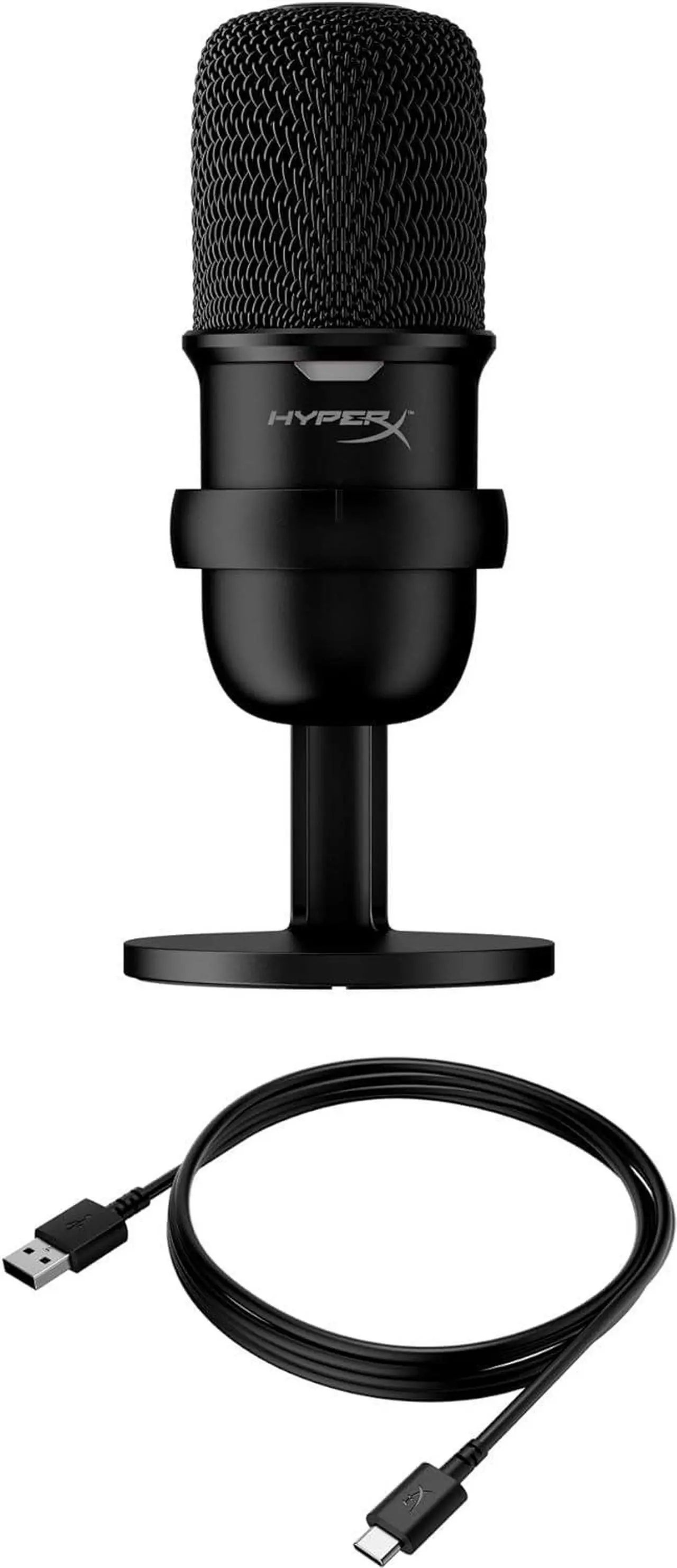 Alt view image 6 of 7 - HyperX SoloCast  USB Condenser Gaming Microphone, for PC, PS4, PS5 and Mac, Tap-to-Mute Sensor, Cardioid Polar Pattern, great for Streaming, Podcasts, Twitch, YouTube, Discord,Black
