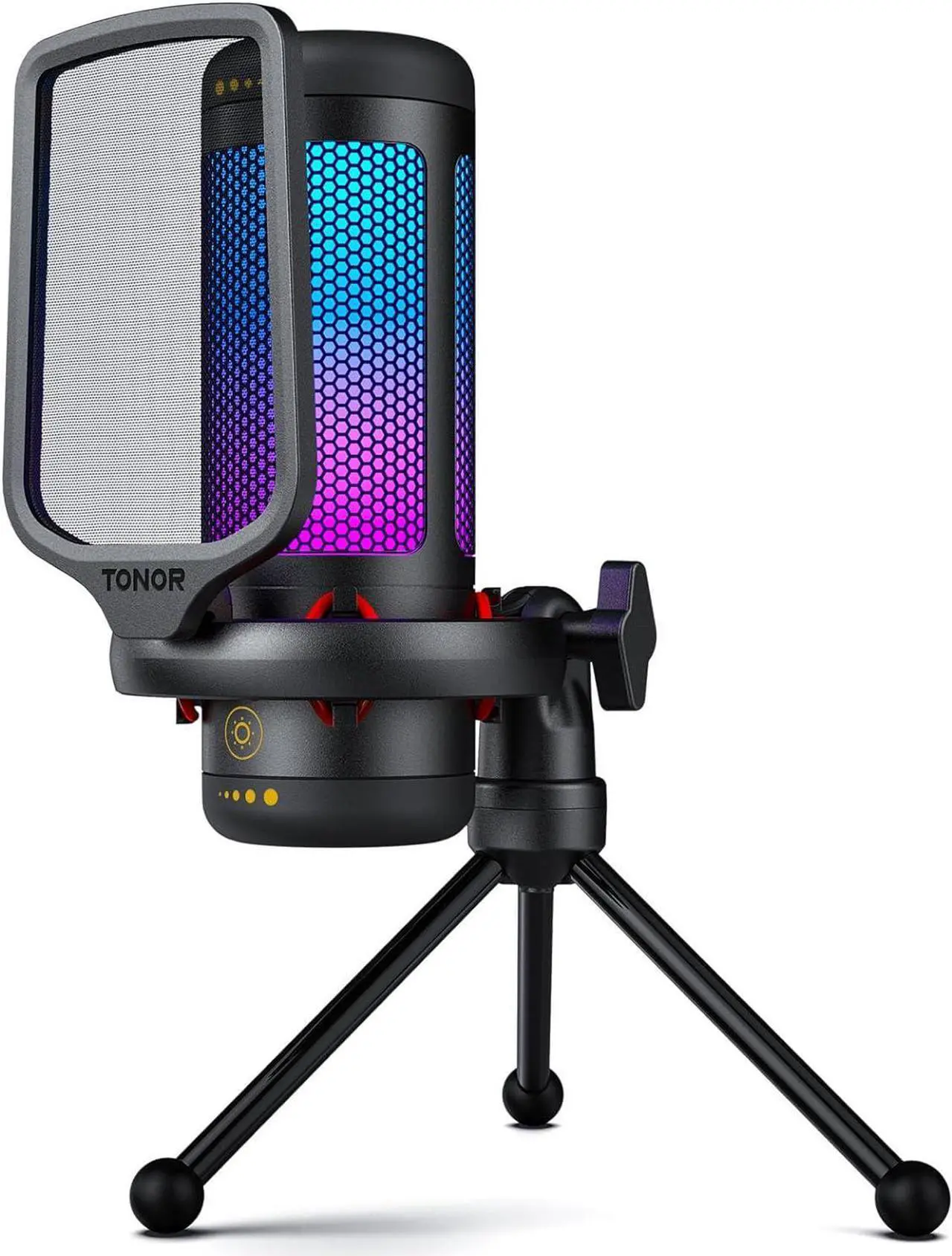 Main image of Gaming Mic, USB Microphone for PC Computer, Cardioid Condenser Mic with Adjustable RGB Modes & Brightness, Quick Mute, Gain Control, for Streaming, Podcasting, Recording, PS4/5 Desktop Mic TC310